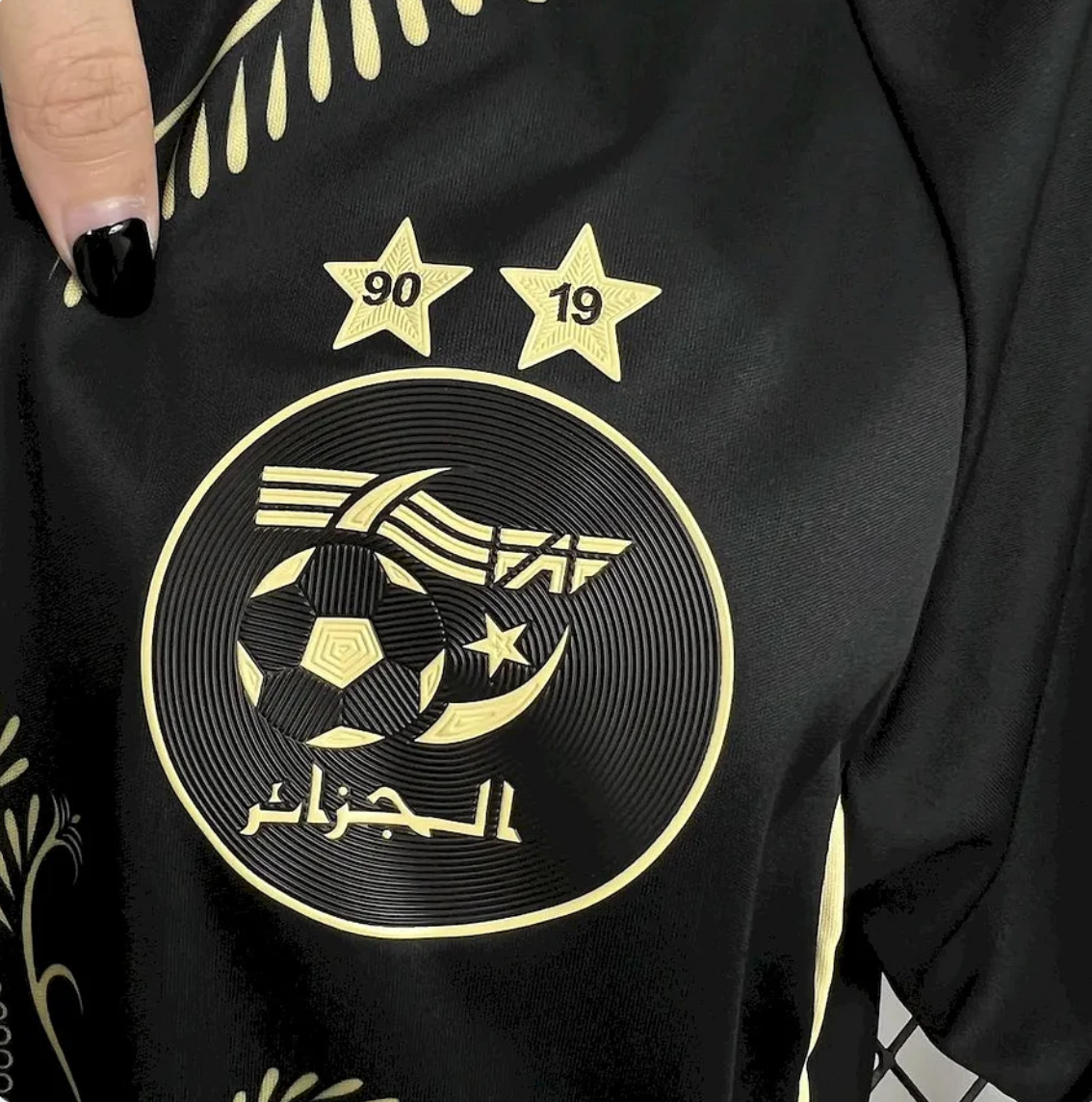 Algérie maillot foot noir 2025-2026