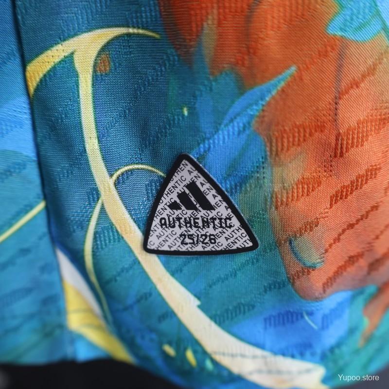 Maillot Japon 2025 avec Design Samouraï et Fond Enflammé