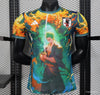 Maillot Japon 2025 avec Design Samouraï et Fond Enflammé